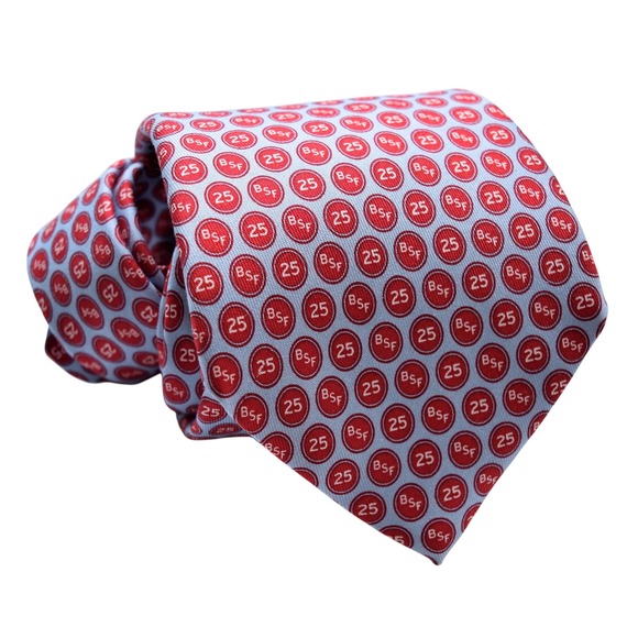 Vineyard Vines Other - Vineyard Vines Big Shoulders Fund 25th Anniversary Silk Tie Blue Red BSF Logo